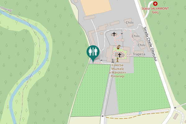 Map showing location of Strada Drumul Mănăstirii Toilet