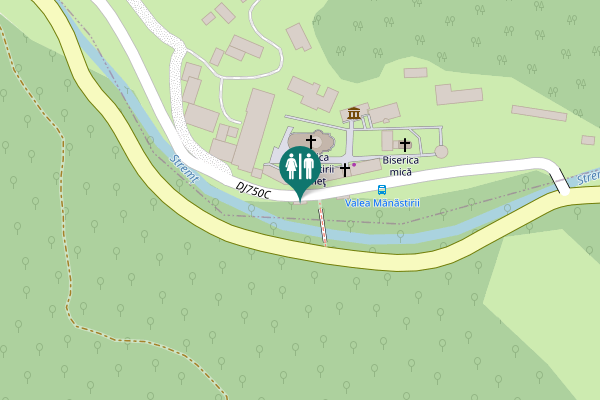 Map showing location of DJ750C 12 Toilet