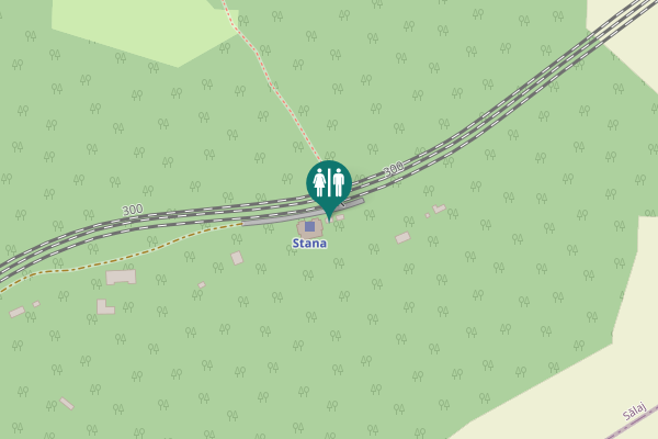 Map showing location of DC65 Toilet