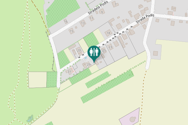 Map showing location of Strada Podiș 29 Toilet