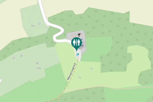 Map showing location of Манастирска 11 Toilet