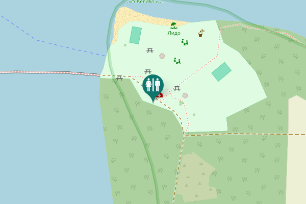 Map showing location of Кеј ослобођења 13c Toilet