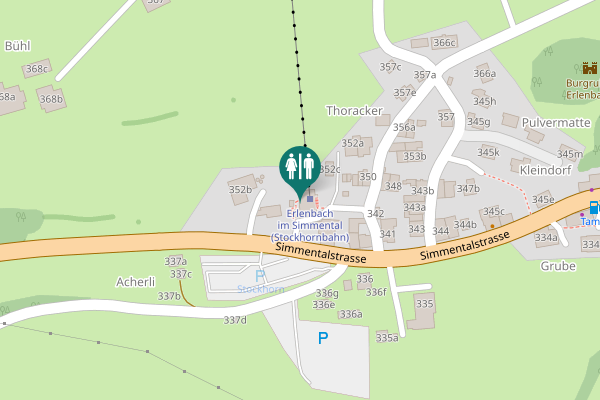 Map showing location of 338a Toilet