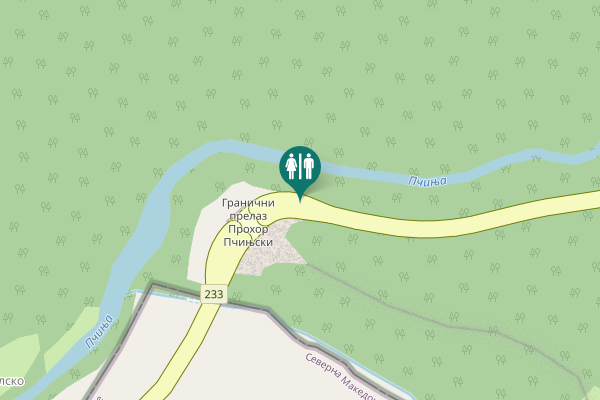 Map showing location of 233 Toilet