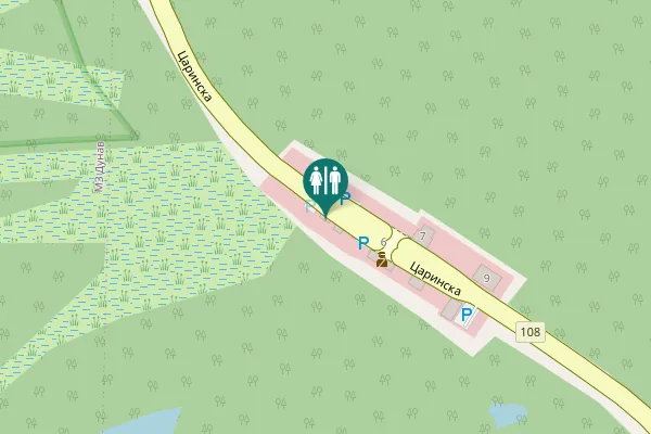 Map showing location of Царинска Toilet