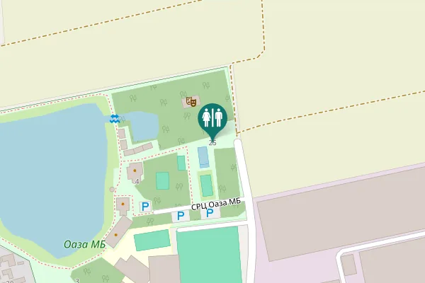 Map showing location of Људевита Дудка 25 Toilet