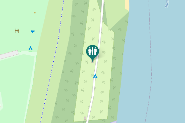 Map showing location of Потиска 2 Toilet