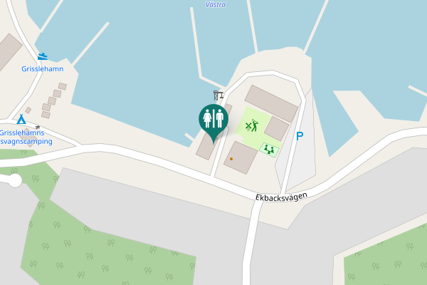 Map showing location of Ekbacksvägen Toilet