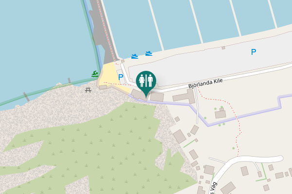 Map showing location of Björlanda Kile Toilet