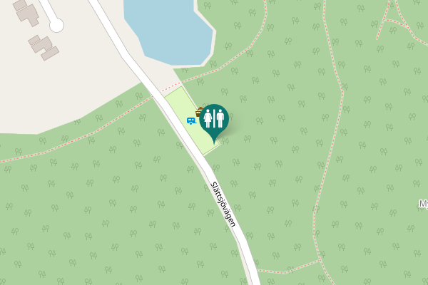 Map showing location of Slättsjövägen Toilet