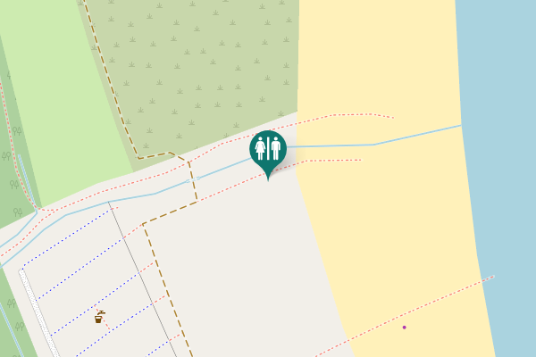 Map showing location of Strandstigen Toilet