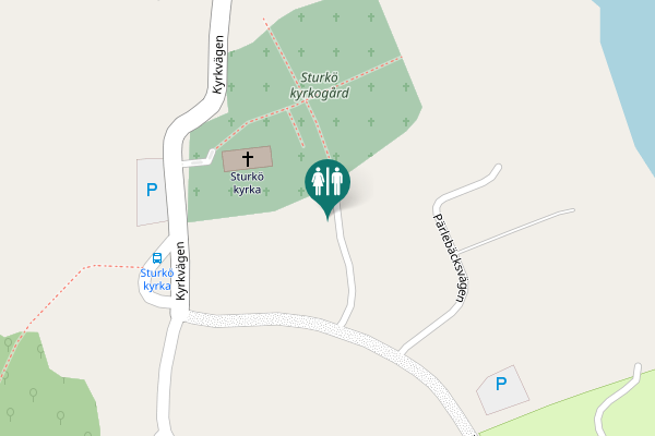 Map showing location of Idrottsvägen Toilet