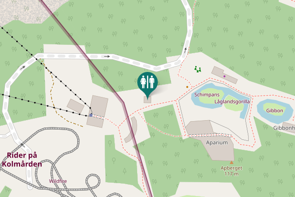Map showing location of Norrköpings kommun Toilet