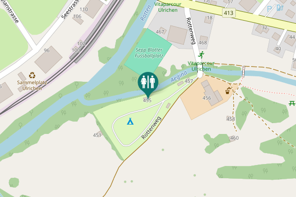 Map showing location of Rottenweg 455 Toilet