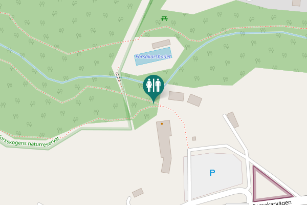 Map showing location of Böketorpsvägen Toilet