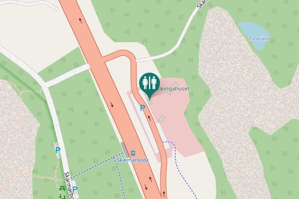 Map showing location of Skärmarberget Toilet