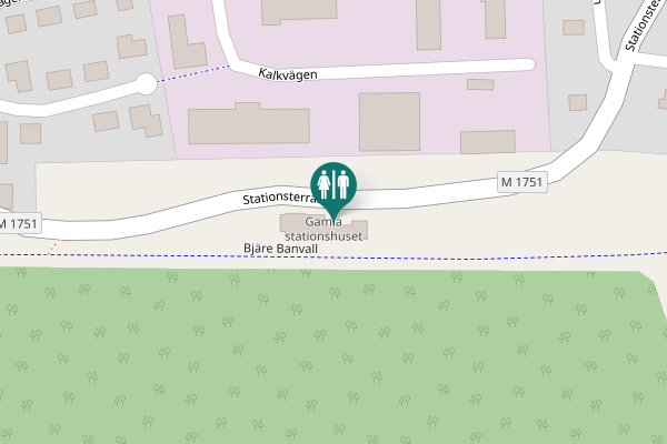 Map showing location of Stationsterrassen Toilet