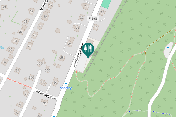 Map showing location of Jönköpingsvägen 19 Toilet
