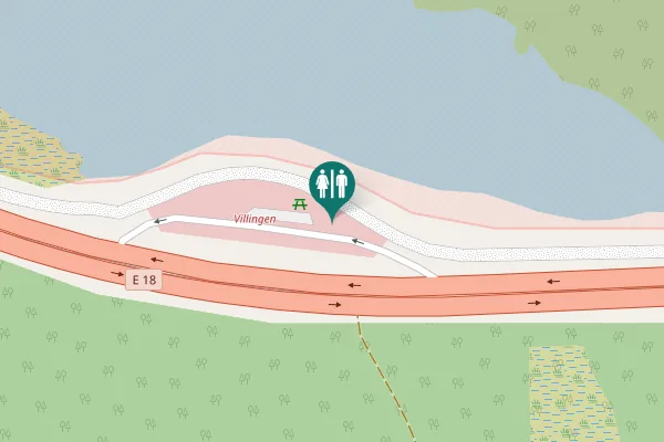 Map showing location of Karlskoga kommun Toilet