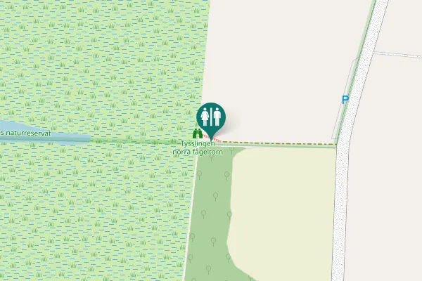 Map showing location of T 737 Toilet