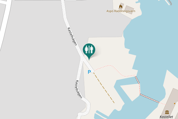 Map showing location of Kastellvägen Toilet