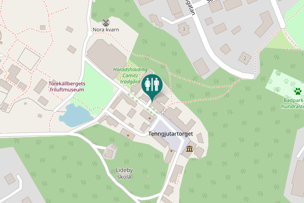 Map showing location of Tenngjutartorget Toilet