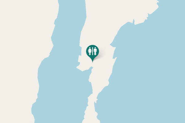Map showing location of Orust kommun Toilet