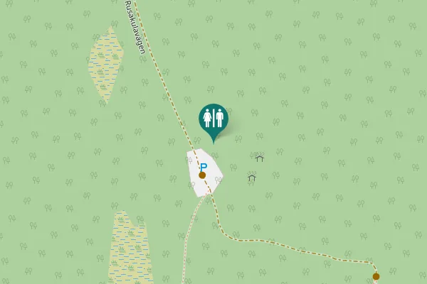 Map showing location of Rusakulavägen Toilet