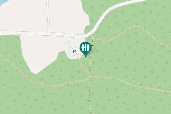 Map showing location of Östansjö Toilet