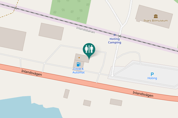 Map showing location of Inlandsvägen 400 Toilet