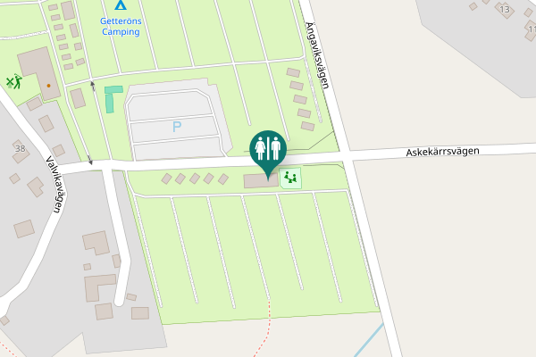 Map showing location of Valvikavägen 3 Toilet