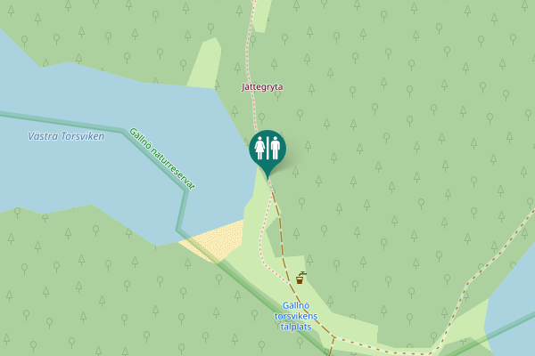 Map showing location of Värmdö kommun Toilet