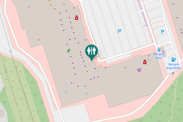 Map showing location of Frykmans väg 1 D Toilet