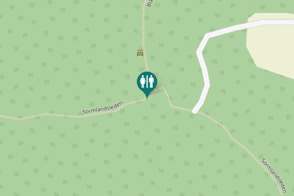Map showing location of Sörmlandsleden Toilet