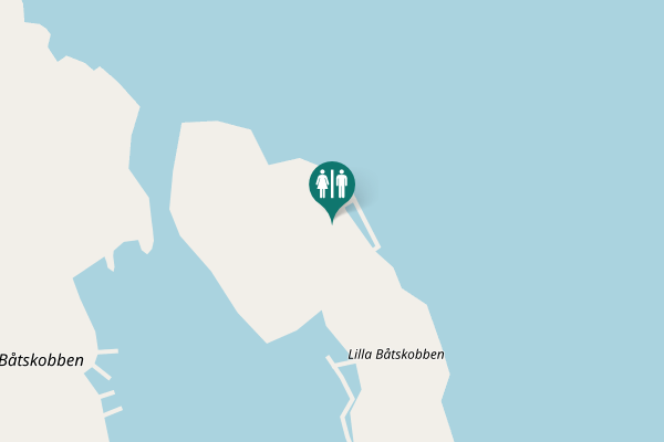 Map showing location of Haninge kommun Toilet