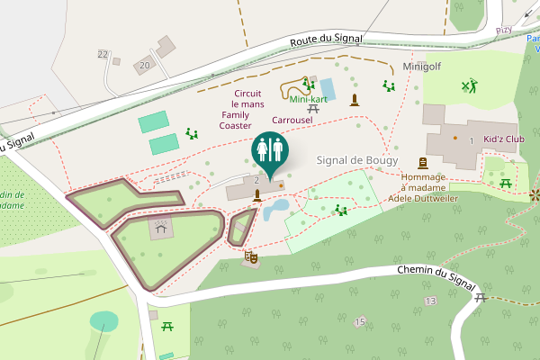 Map showing location of Chemin du Signal 2 Toilet