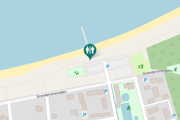 Map showing location of Havsbadsvägen Toilet