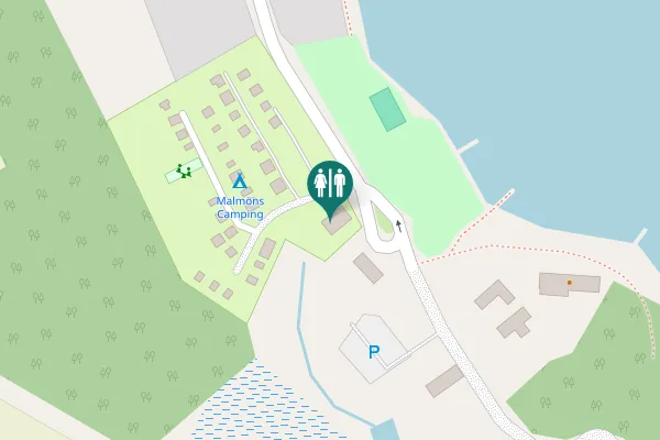 Map showing location of Malmönvägen Toilet