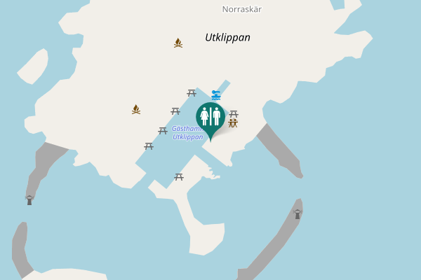Map showing location of Torhamn Toilet