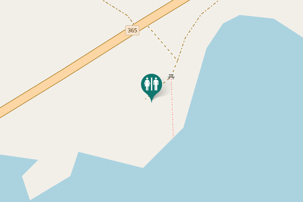Map showing location of 365 Toilet