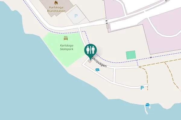 Map showing location of Mykrisvägen Toilet
