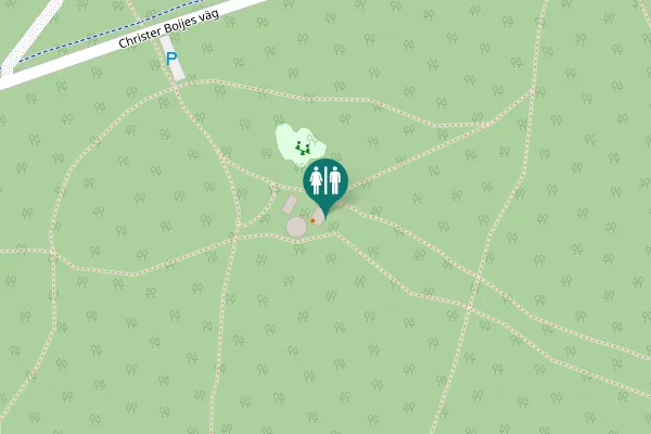 Map showing location of Christer Boijes väg Toilet