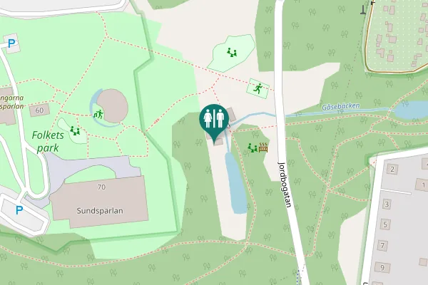 Map showing location of Jordbogatan 3 Toilet