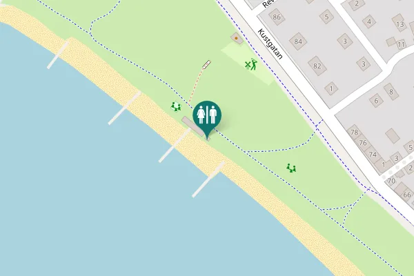 Map showing location of Kustgatan 81 Toilet