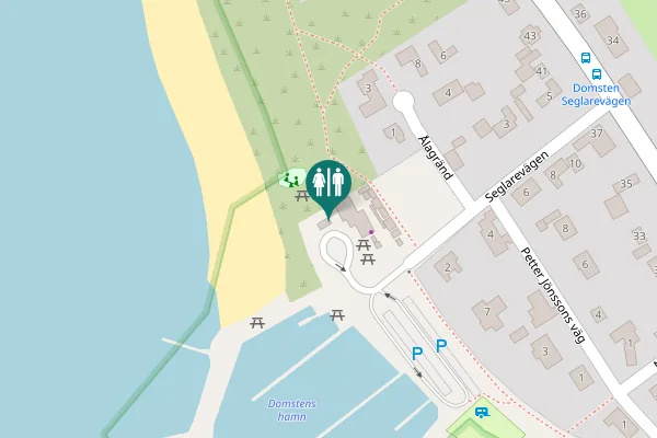 Map showing location of Seglarevägen 1 Toilet