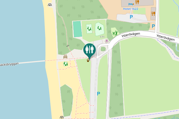 Map showing location of Ytterövägen 171 Toilet