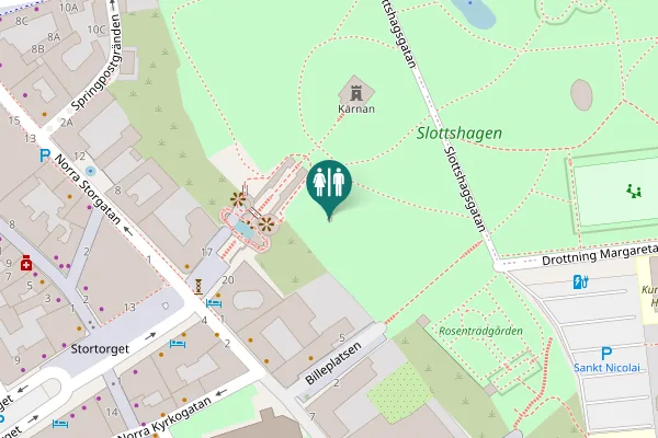 Map showing location of Terrasstrapporna Toilet