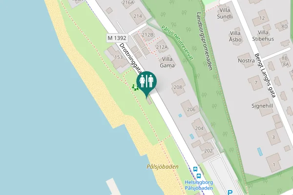Map showing location of Drottninggatan 151B Toilet