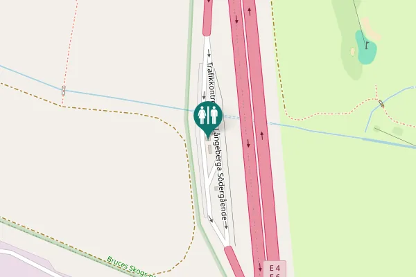 Map showing location of Trafikkontrollplats Långeberga Södergående Toilet