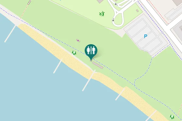 Map showing location of Kustgatan 87 Toilet